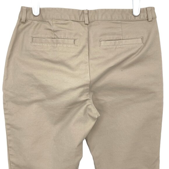 MICHAEL KORS Women's Stretch Skinny Tan Ankle Pants Size 2 Mid Rise Zip Pockets - Picture 4 of 12